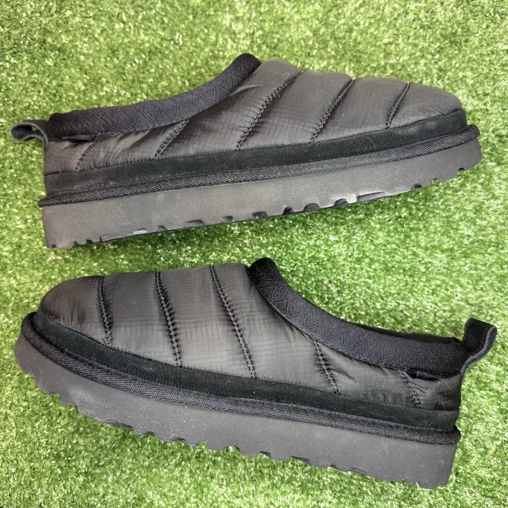 UGG Tasman LTA Black Slippers – Cozy Wool Lined, Eco-Friendly, Women’s Size 7